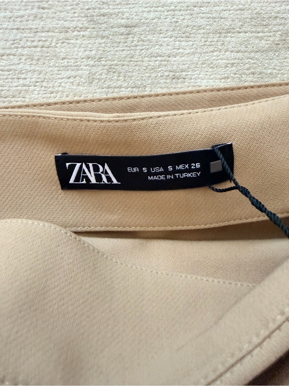 Zara Camel Mini Skirt Belt - Picture 3 of 7